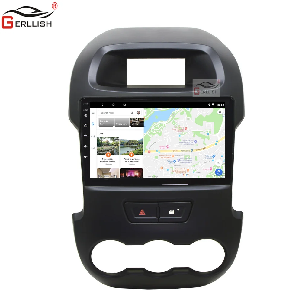 9 inch android Avto dvd večpredstavnostni navigacijski sistem gps za ford ranger za obdobje 2011-za Radio in video