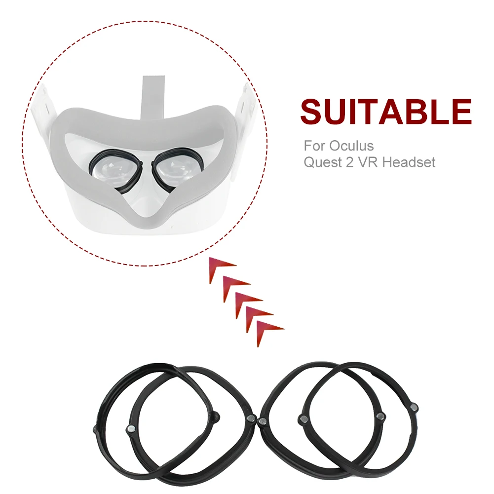 1pair Nadomestni Deli Modnih Očal Okvir ABS Dustproof Enostavno Namestite VR Slušalke Magnetne Leče Zaščitnih Za Oculus Quest 2