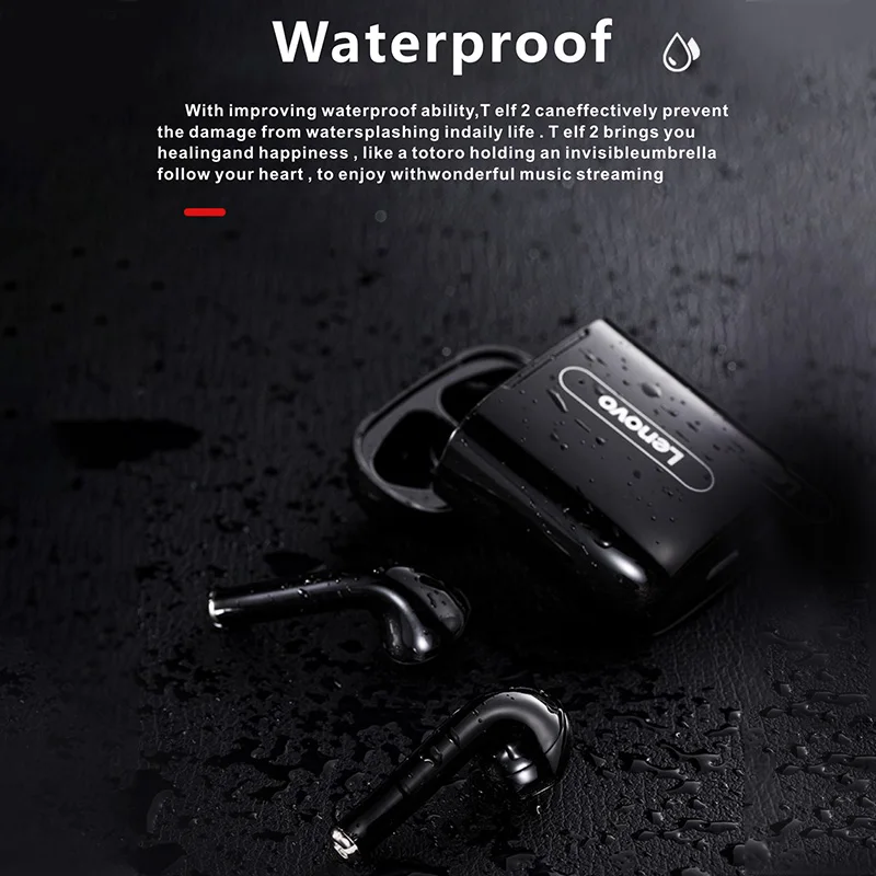 Original Lenovo X9 Brezžični Čepkov Bluetooth 5.0 Slušalke Touch Kontrole 9D Dinamično HI-fi Stereo Slušalke z Mikrofonom Slušalke