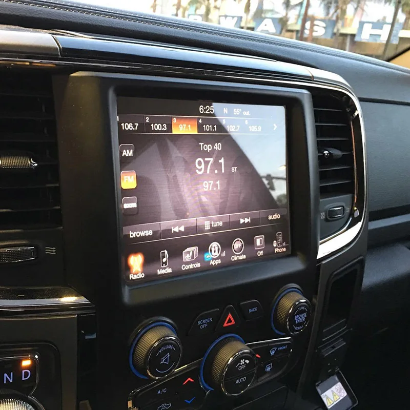 Vroče 8.4 Palčni 168*124mm Avto Styling GPS Navigacijski Zaslon Jekleno Zaščitno folijo Za obdobje 2013-2018 Dodge RAM 1500 2500 3500 Uconnect