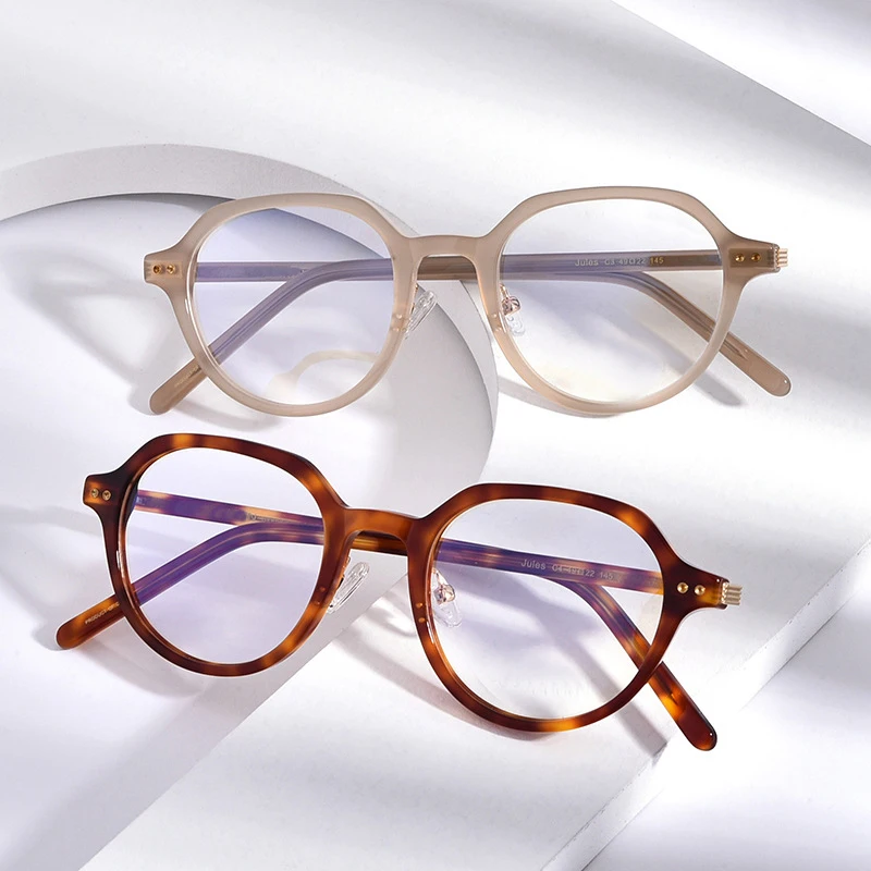 2020 Novo Acetat Očal Okvir Ženske Ultralahkih Kratkovidnost Recept Optična Očala Okvir Moških Luksuzne Blagovne Znamke Očala Jules
