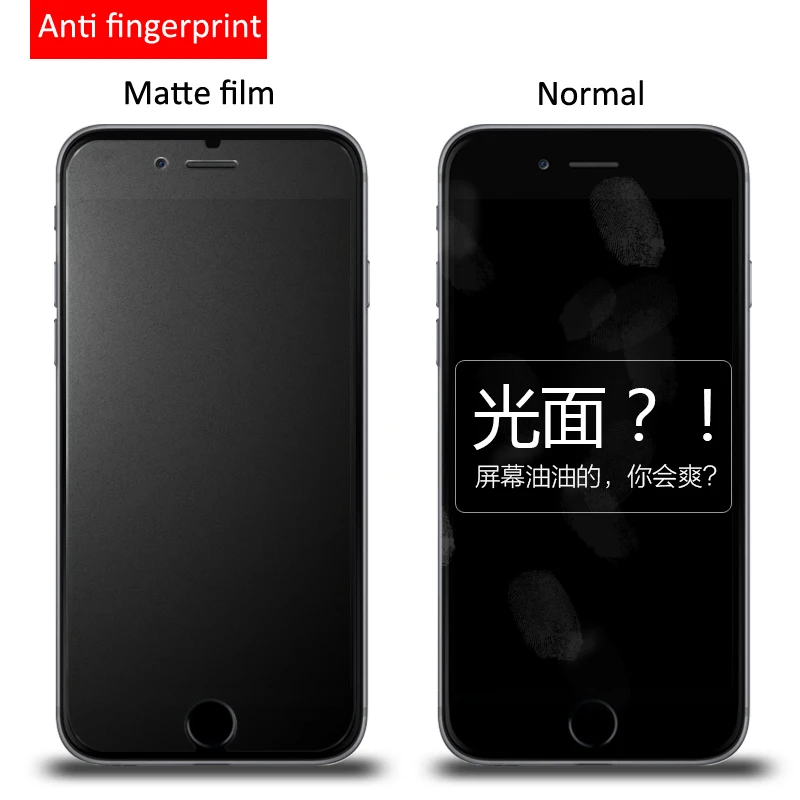 3Pcs/veliko 9H Motnega, Kaljeno Steklo Zaščitnik Zaslon za iPhone 6 6S 7 8 Plus X Xs XR 11 12 mini Pro Max Mat Anti Fingerprint