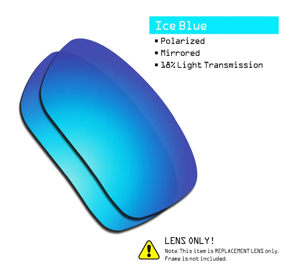 SmartVLT 3 Pari Polarizirana sončna Očala Zamenjava Leč za Oakley Si Balističnih Det Kabel Črni in Srebrni barvi Titana in Ice Blue