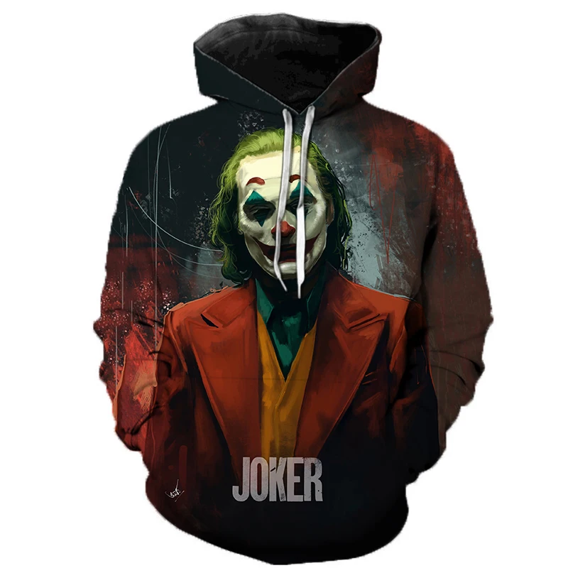 Horror Film Joker 3D Tiskanih Hoodie Sweatshirts JE Klovn, Moda Priložnostne Puloverju Moški Ženske Hip Hop Ulične Prevelik Hoodies
