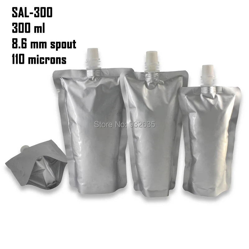 (300 ML) SALC-300 Aluminijasto Folijo Mylar Stand Up Žlebu Vrečko, 20 KOS (4.3 mils ),Omaka detergent za Perilo Kopanje Dew Omako Jelly Vrečko