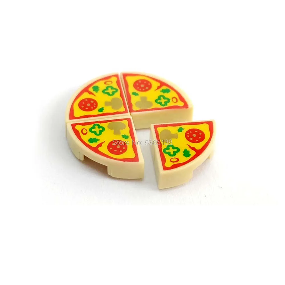 Debelo Pizza Stavbe Brick Block Hrane Igrajo Hiša za Otroke, Igrače, Primerni za Večji Blok