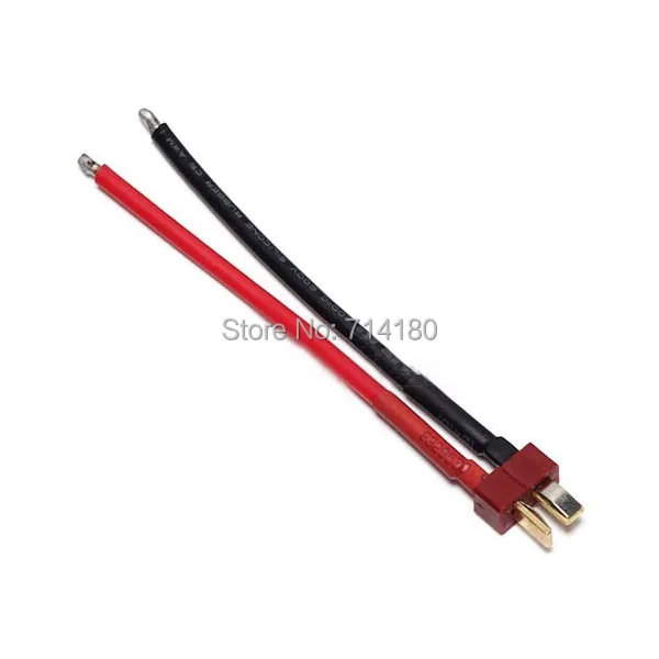 1 Par T plug moški ženski priključek Silikonski Žice Z 10 CM 14AWG kabel za RC NOVO veleprodajno ceno