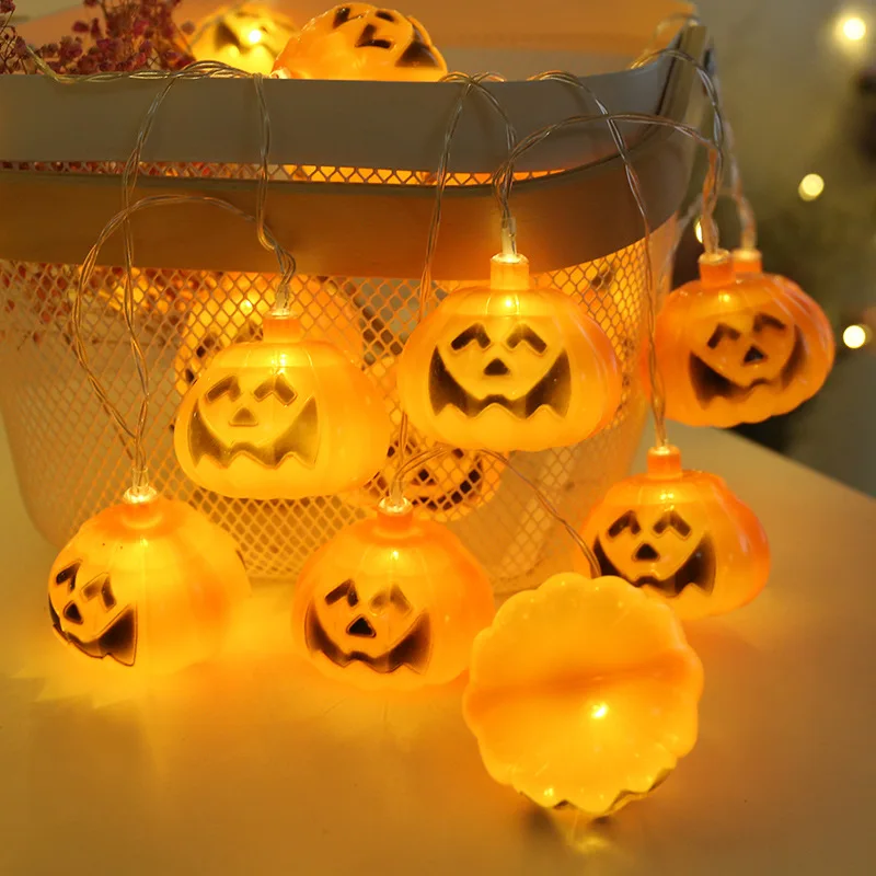 10 LED 20LED Niz Luči LED Halloween Buče Baterije za Spalnico, dnevno Sobo, Vrt, Božični Okraski, Praznik Svetlobe