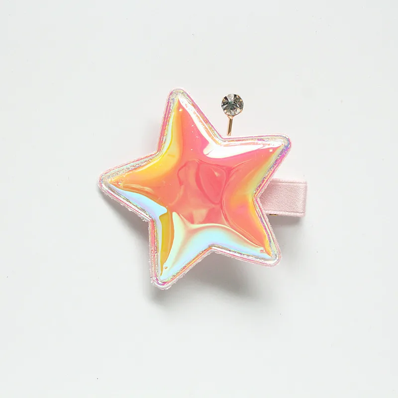 Nov Prihod Crystal Star 4pc/veliko Čiste Ročno Lepo 5 cm sponke za Lase Otroci Shinning Zvezda Oblike Pribor za Lase Princesa Pokrivala