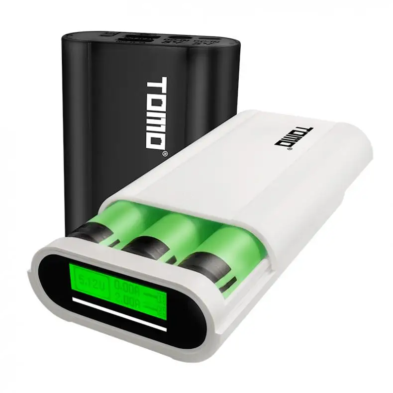 T3 USB, Li-ion Inteligentni Polnilec Prenosni LCD Smart DIY Mobile Power Bank Primeru Podporo Apple / Android Vhodni Vmesnik