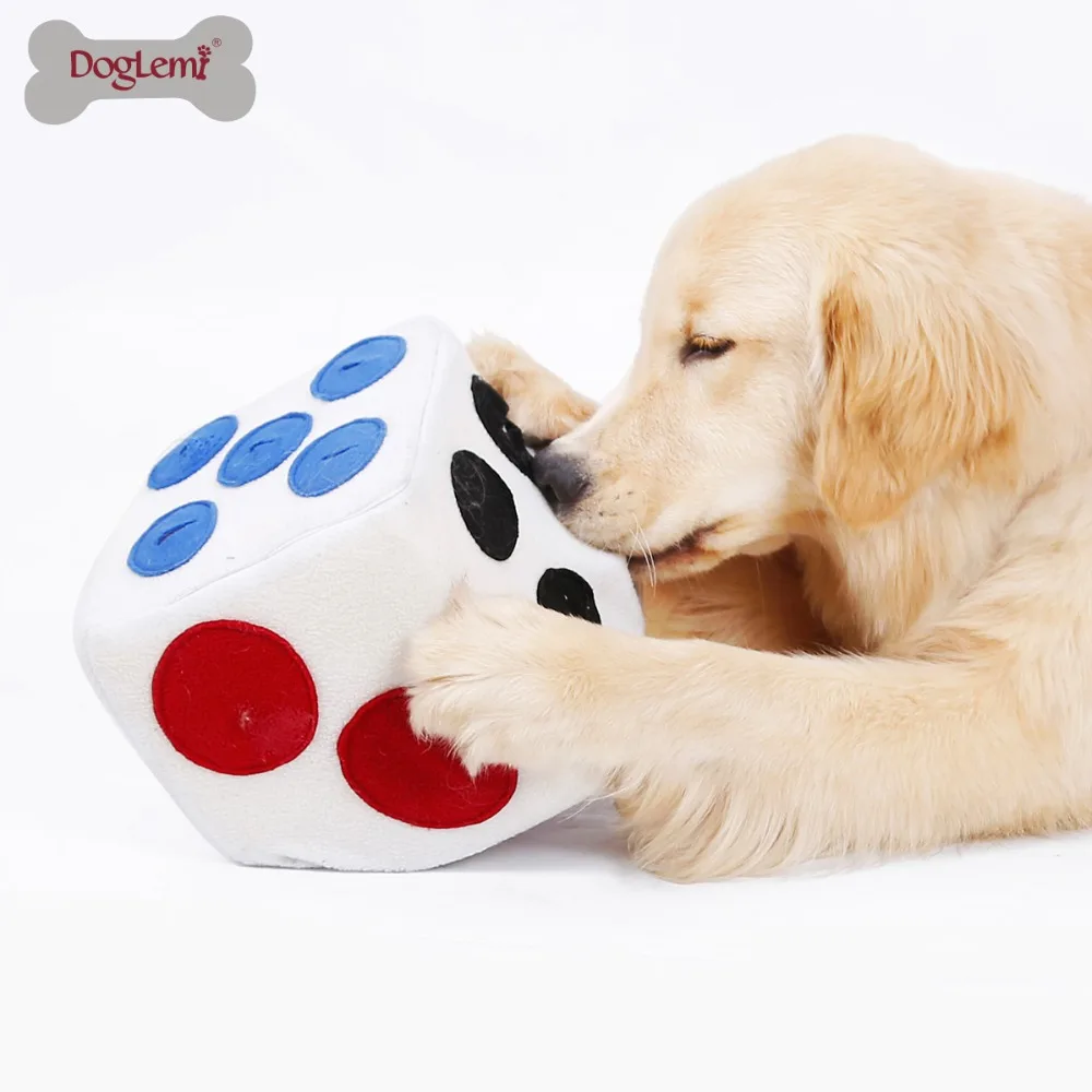 Doglemi Snuffing Igrača Za Psa Kocke Design Prigrizek Hrane Usposabljanje Pliš Igrače Za Hišne Živali