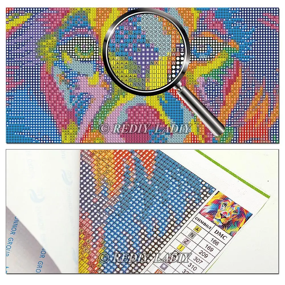 REDIY LADIY Diamond Slikarstvo Navzkrižno Šiv Po Dežju Diamond Mozaik Kompleti za Celoten Kvadratni Diamond Vezenje Ročno Needlework
