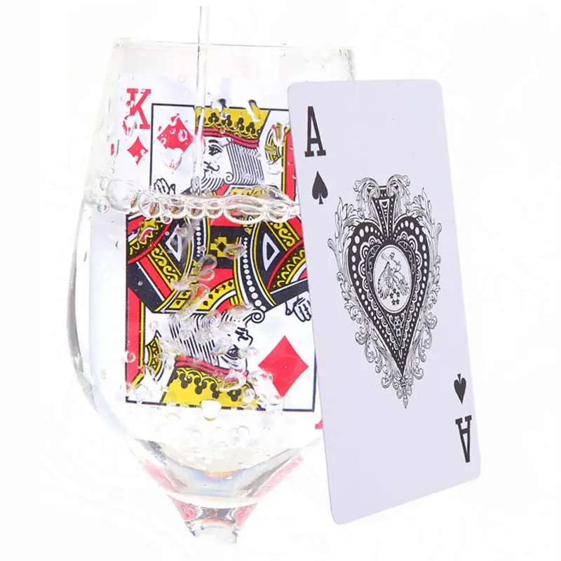Kakovosti Nepremočljiva PVC Plastike Igralne Karte Z Plastična Škatla 54pcs Krova Poker Klasičnih čarovniških Trikov