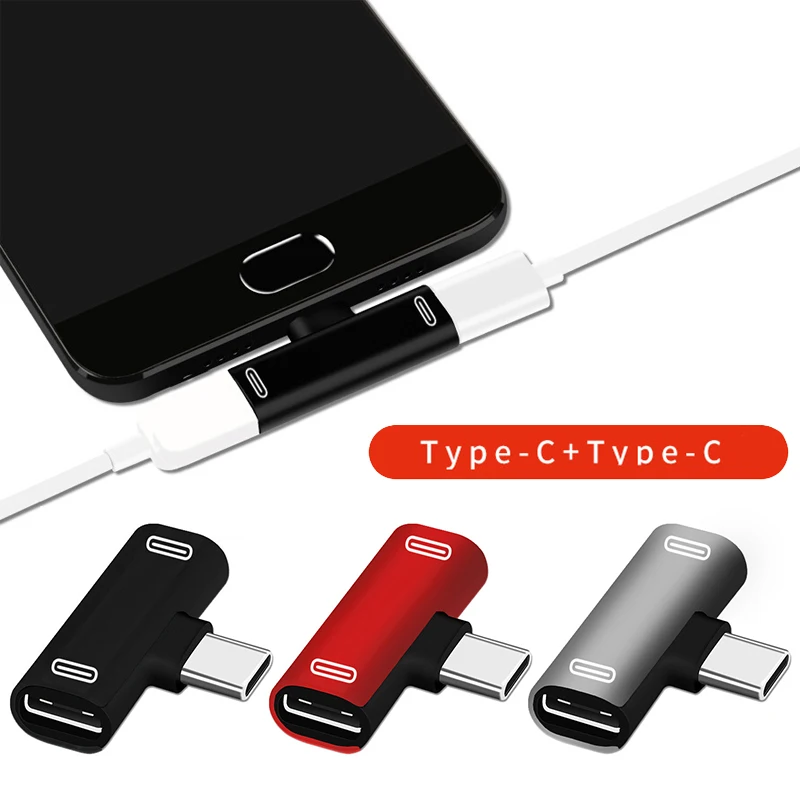 3 V 1 Tip C Tip C Slušalke Polnjenje Pretvornik USB Tip-C Zvočno kartico Za Telefon Xiaomi Tip C Telefoni