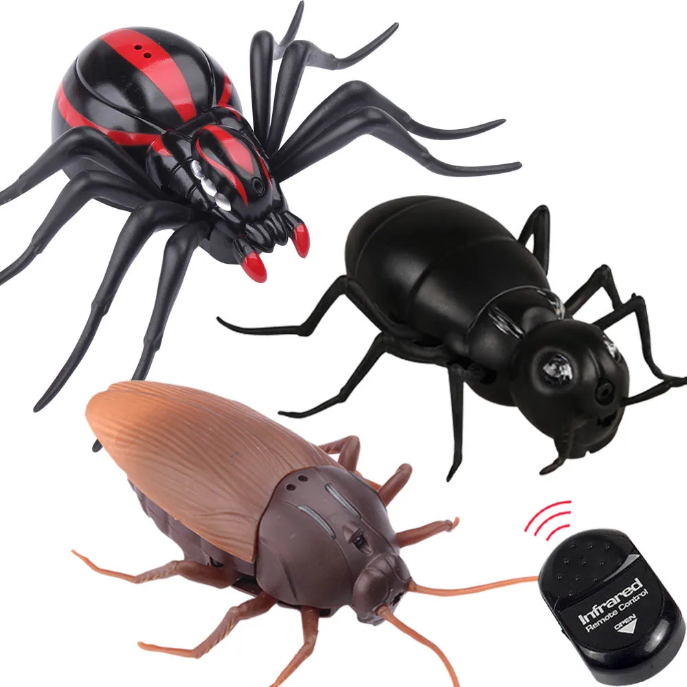 Vroče Prodajo Infrardeči Daljinski upravljalnik Ščurki otroška Igrača Čudno, Nova Električna Trik Pajek Ant Model Insektov