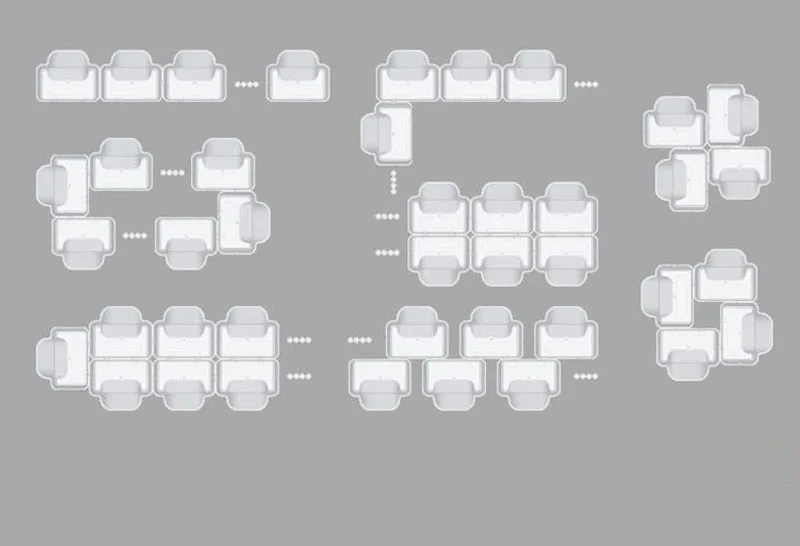 Ustvarjalne Ozelenitev Vertikalnih Kombinacija Zidu Cvetlični Lončki Plastične Rastlin Pot na Prostem, v Zaprtih prostorih Planter Doma Vrt Dekoracijo ZA3059