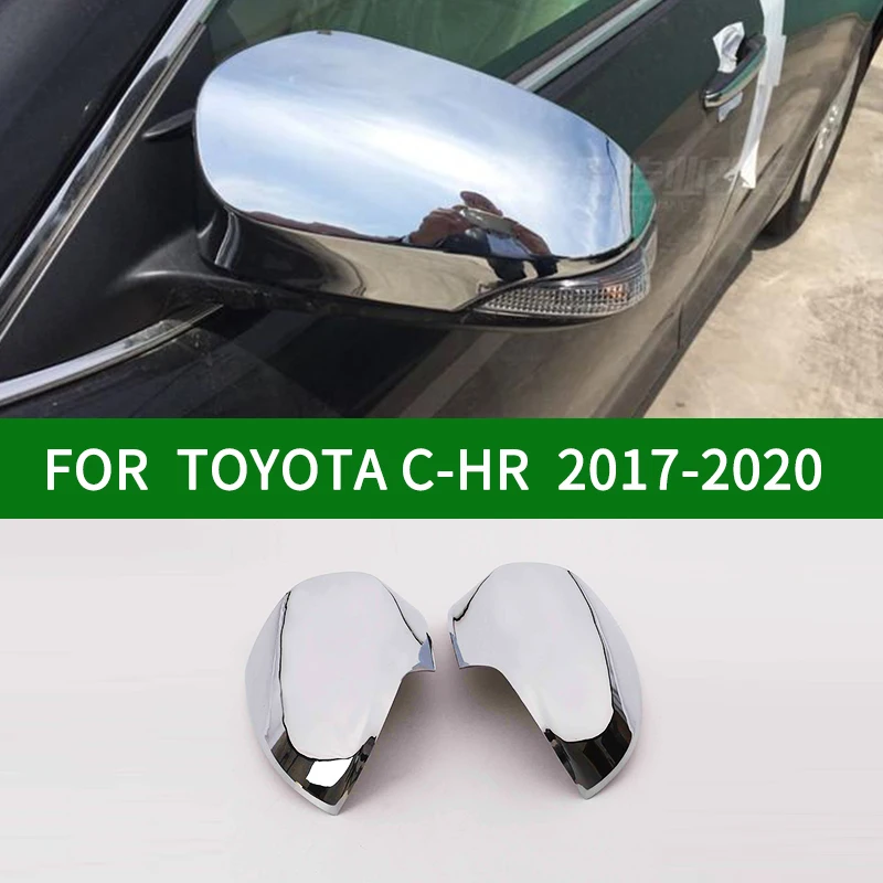 Za TOYOTA C-HR 2017-2020 avto Rearview mirror kritje trim, CHR pribor chrome srebrno Stran Vključite Signal Ogledalo Zajema 2018 2019