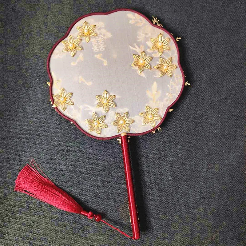 Nevesta darilo, poročni fan iz rok ima cvetje Kitajski stari veter skupine fan kažejo, ročno magpie fan dekorativni fan