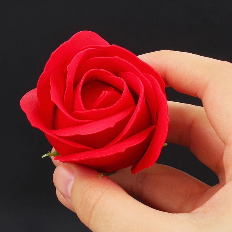 50PCS/box Umetno Cvetje Dvignila Glavo Milo Rose Cvet za svate, Dekoracijo Scrapbooking Valentinovo Darilo