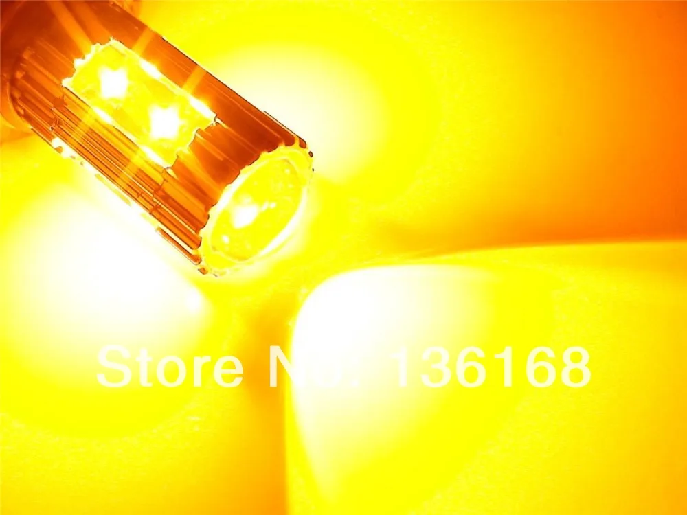 Brezplačna Dostava DVA Rumena Oranžna Canbus 50 W P13W 10x Cree XP-E Čipe LED Meglo Dnevnih Luči žarnice