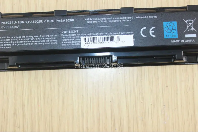 Nov laptop baterija ZA TOSHIBA Satellite C800 C805 C840 C850 C855 C870 L800 L805 L830 L835 L840 L850 L855 PA5024U-1BRS
