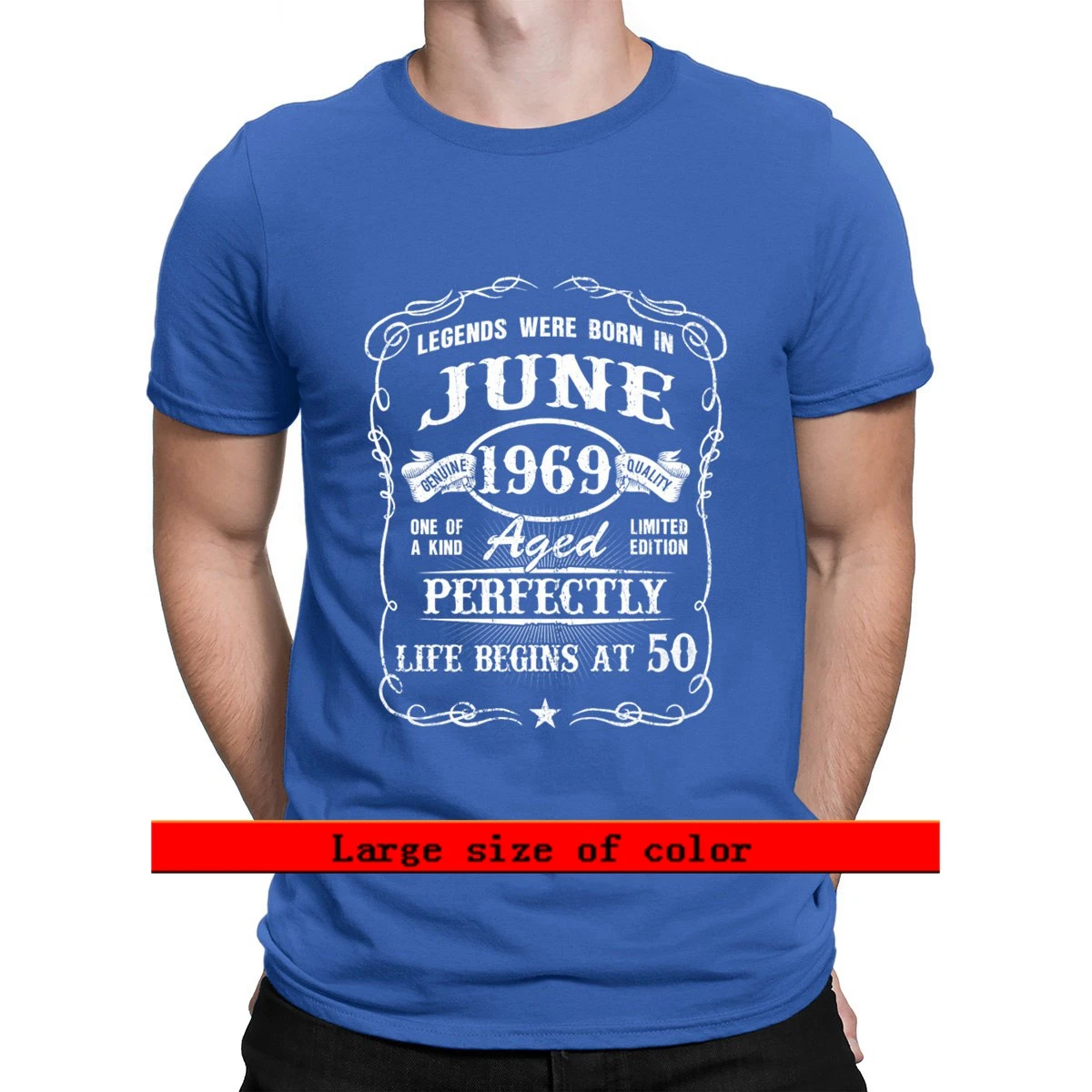 Rojeni V juniju 1969 se Življenje Začne Pri 50 2021 T Shirt Formalno Prilegajo S-3xl Natisnjeni Smešno Priložnostne Formalno Kratek Rokav Poletje Majica