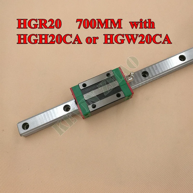 NOVO HGR20 linearno vodilo železniškega 700 mm dolgo z 1pcs linearni blok prevoz HGH20CA ali HGW20CA HGH20 CNC deli