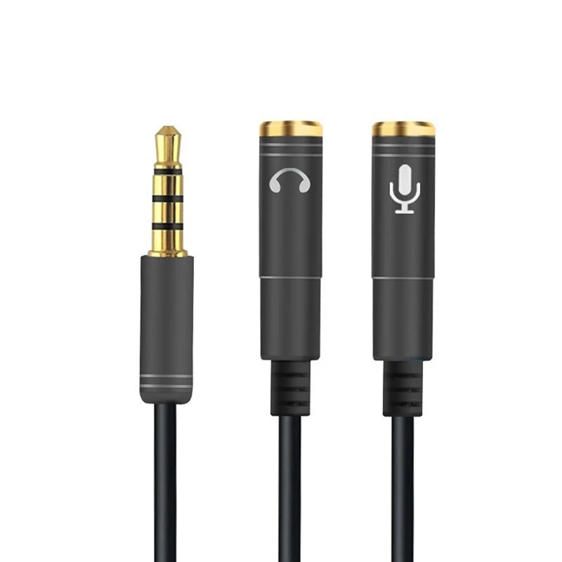3,5 mm, 1 do 2 Dvojno Y Razdelilnik Avdio Kabel Adapter za Slušalke Priključek za Slušalke Visoke Kakovosti