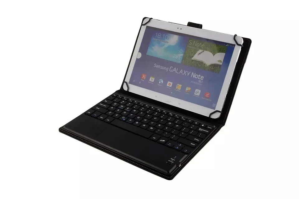 Snemljivo Tipkovnico Bluetooth, S Sledilno Usnjena Torbica Pokrovček Za Samsung Galaxy Tab 10.1 T520 T530 T550 P550 T800 T805 Tablet