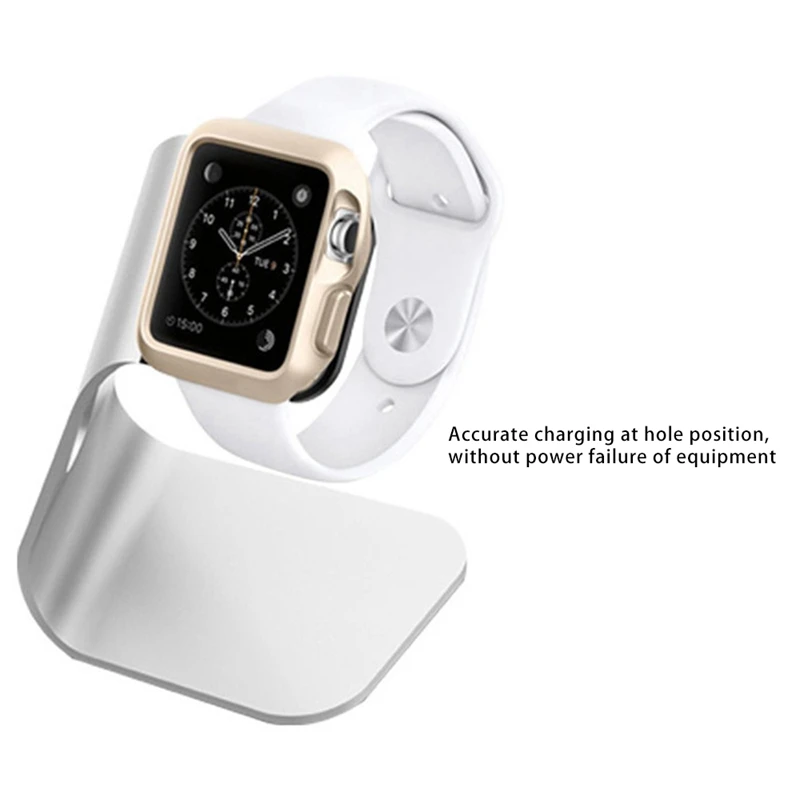 Kovine Aluminij Polnilnik Stojalo Držalo za Apple Watch Polnjenje Pametno Gledati Nosilec Smartwatch Namizni Polnilec Dock Postajo