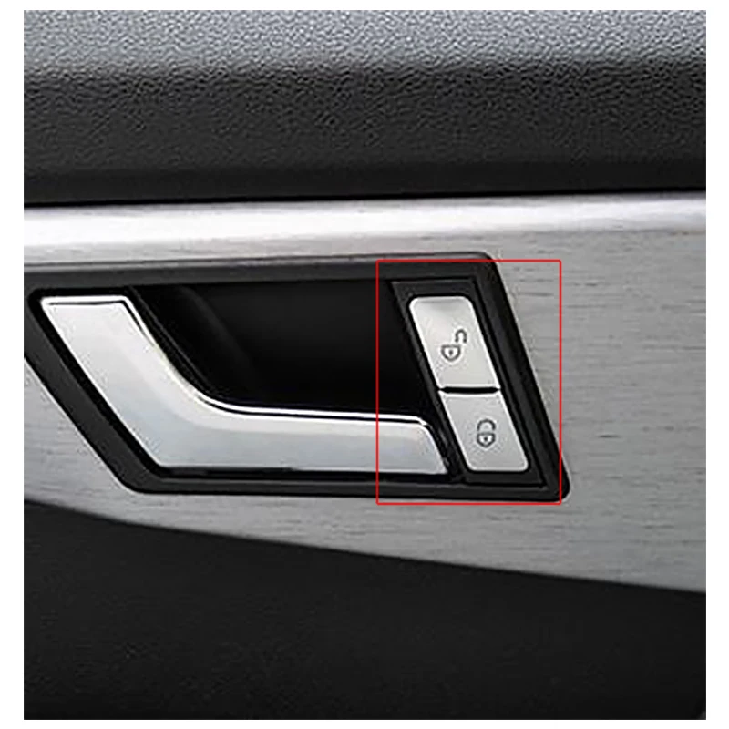 1Set Vrata Odklenete Gumb Nalepke Trim Kritje Dekoracijo Primerni Za Mercedes Benz C W204 2007-E W212 2010-(4 vrata)