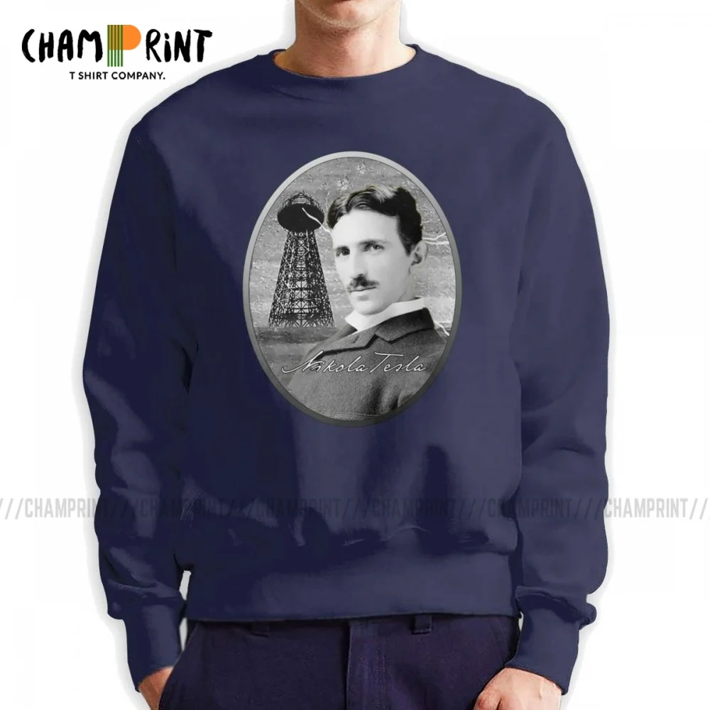 Moški Nikola Tesla Legende Znanosti Serije Hoodie Električne Energije Fizik Geek Nerd Majica Cool Visoke Kakovosti Puloverju Oblačila