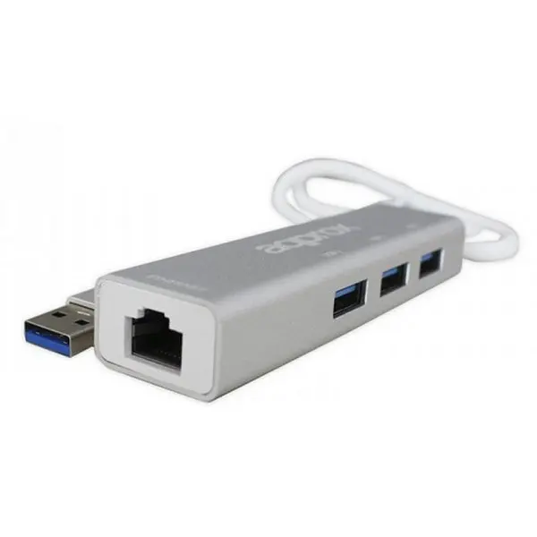 Omrežni Adapter ca! APPC07GHUB LAN 10/100/1000, USB 3.0 Siv