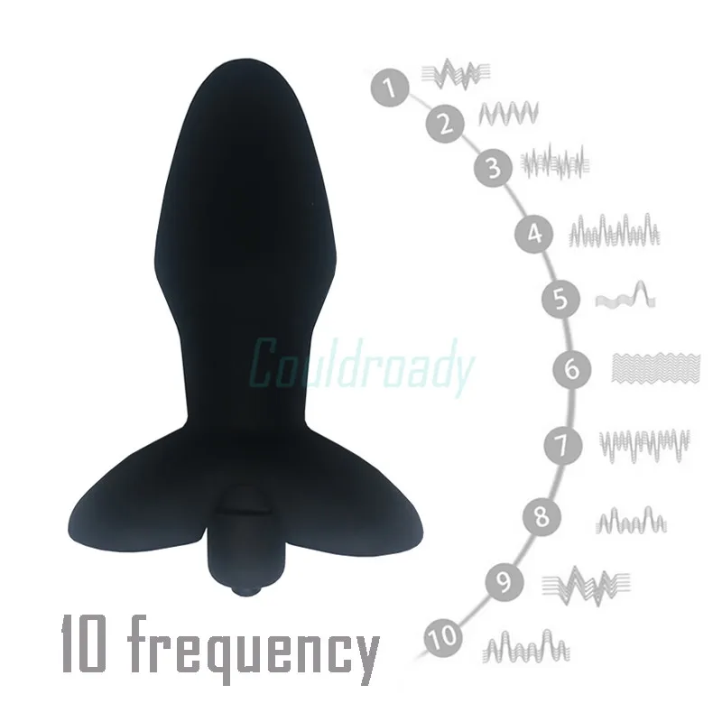 Silikonski Vibriranje Rit Svečke Analni Vibrator Za Pare Analni Seks Igrače 10 Hitrost Vibracij Bullet Massager Seks Odraslih Izdelki