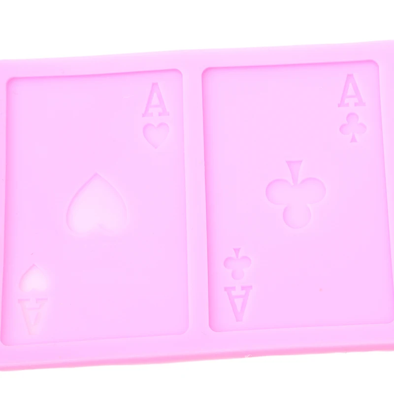 1PCS Poker Piškotek Čokolada Lepila Prilepite Silikonsko Plesni Igralne Karte Torto Meji Fondat Dekor Plesni Kuhinja Peko Orodje