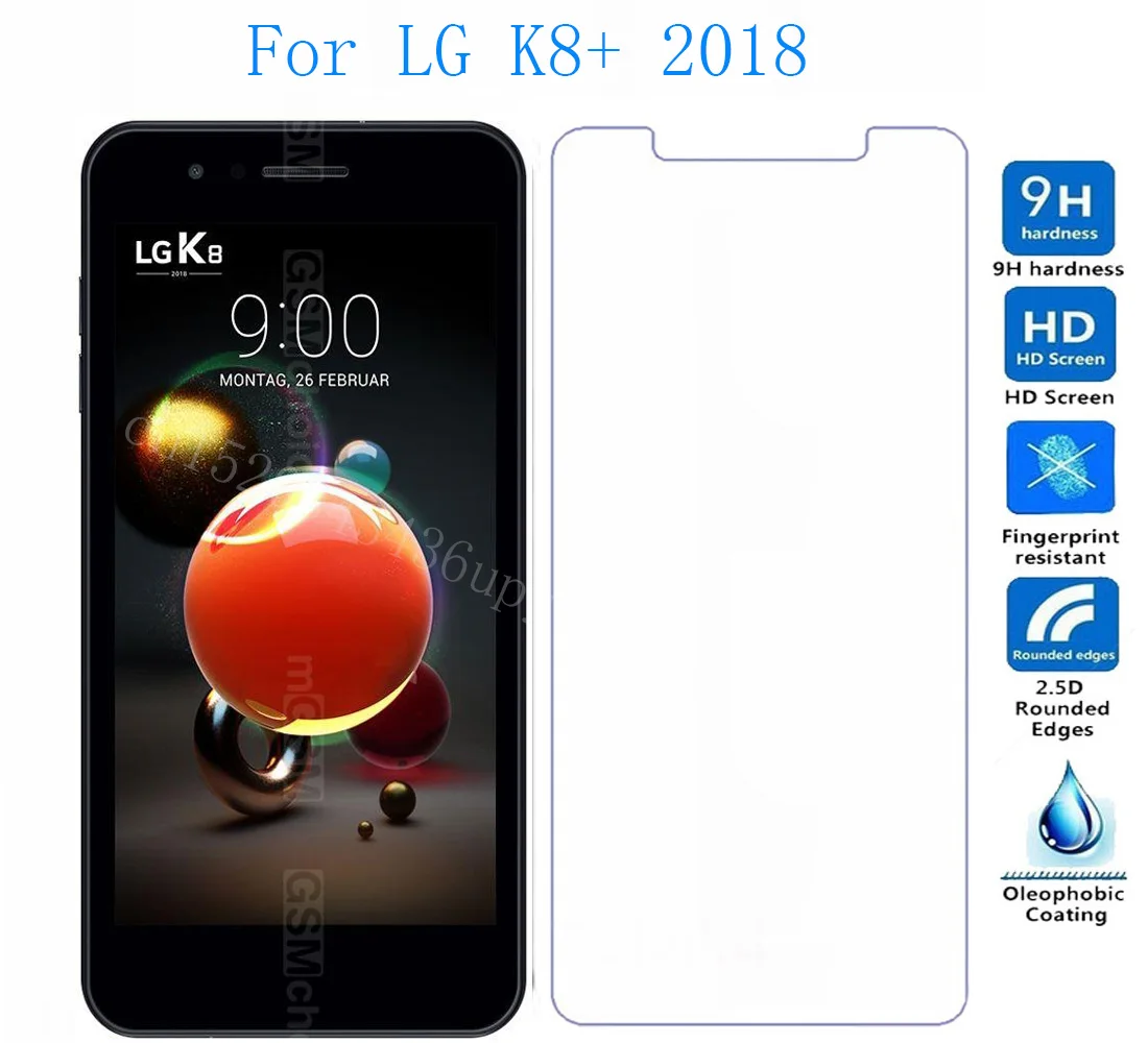 Kaljeno Steklo Za LG K8+ 2018 Zaščitnik Zaslon telefona Film Zaščitni Zaslon Pokrov Za LG K8+ 2018
