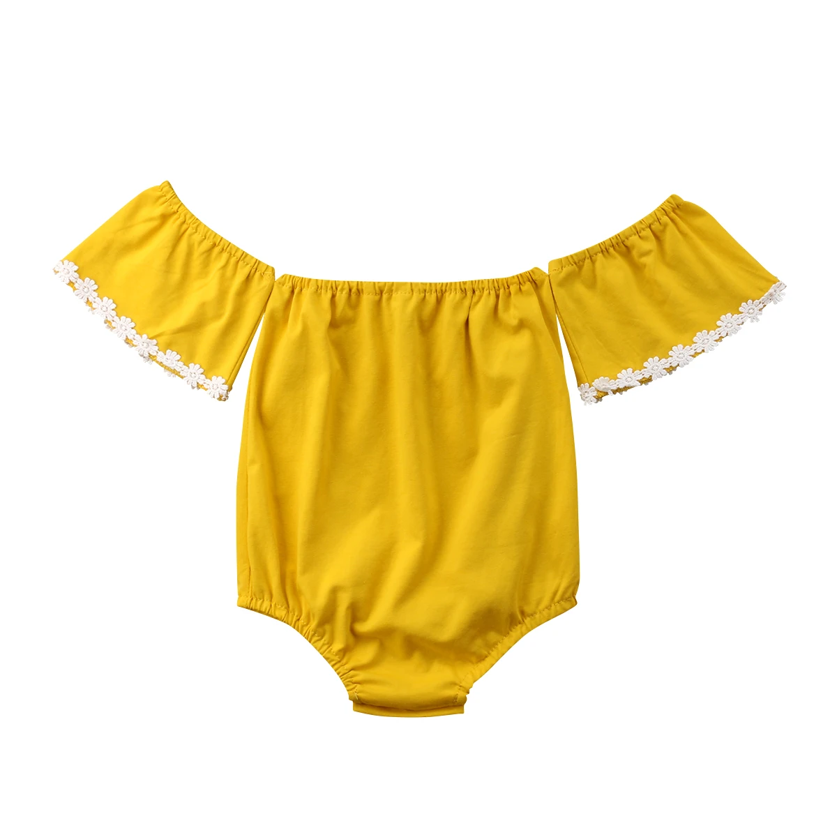 Malčka Newborn Baby Dekle Čipke Romper Jumpsuit Palysuit Obleke 0-24M