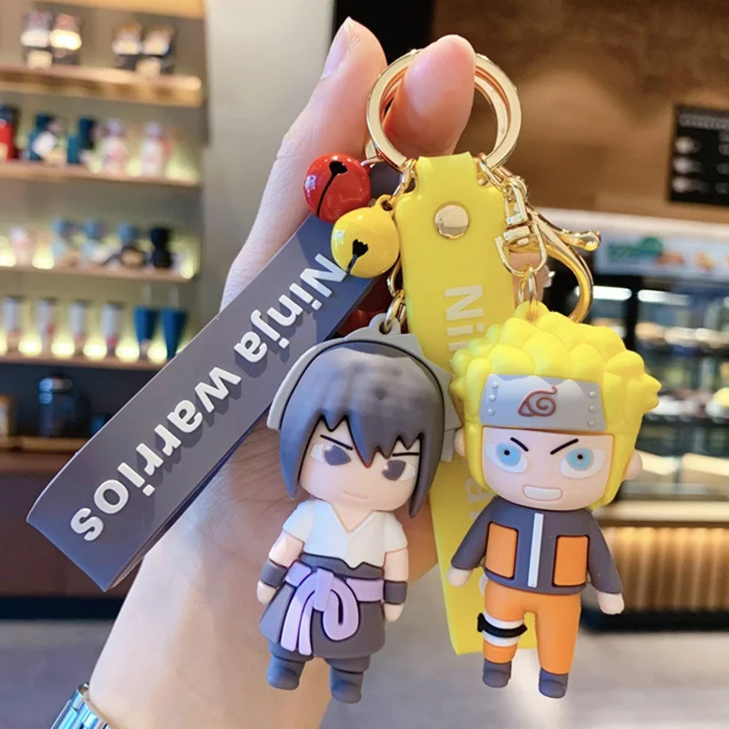 New Vroče 3D, Anime Keychain Keyring Naruto Slika Keychain Kakashi Naruto Lutka Ključnih Verige Avto Vrečko Čare Obesek Za Cosplay Darilo