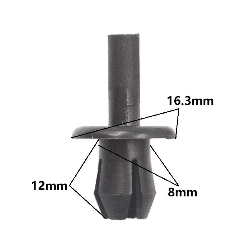KALELE Push-Tip širitev ohranjanje posnetek 6.3 mm-8 mm za VW zapiralo, ki ga zakovice za Volkswagen Retainers