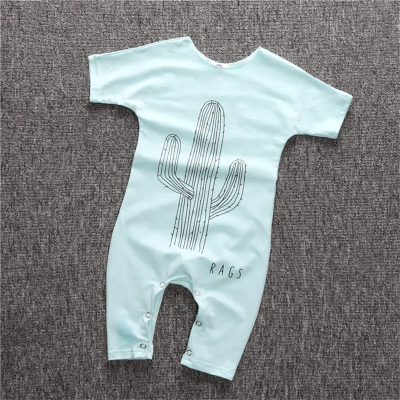 0-24M Poletje Baby Dekle Romper Kratek Rokav Bombaža, za Malčke Jumpsuit Pismo Natisnjeno Baby Fantje, igralne obleke Novorojenčka Bebes Obleke 4 Barve