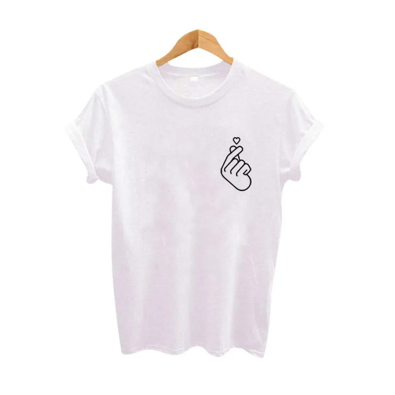 Nov Prihod Žensk T Shirt Grafični Ljubezen Strani Smešno Poletje Vrhovi Tee Femme Hipster Oblačila Ulične