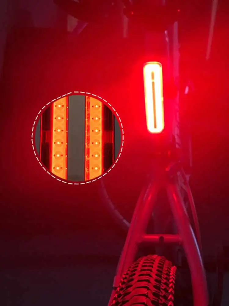 Rdeča Zadnje Kolo Rep Svetlobe COB Svetlo Kolo Zadaj Kolesarjenje Varnostna Svetilka Paše Na Vsako Kolo ali Čelado 4 Svetlobe, da se Možnosti Načina