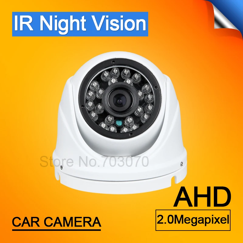 Brezplačna Dostava AHD Zaprtih Kamero 1.3 MP/2.0 MP HD Vozila Backup Notranjosti Fotoaparata Za Samodejno Varnostno Zaščito Night Vision IR Bela