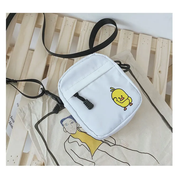 Modna unisex torba mini torba luštna rumeno raco tiskanja mobilni telefon vrečko Messenger bag