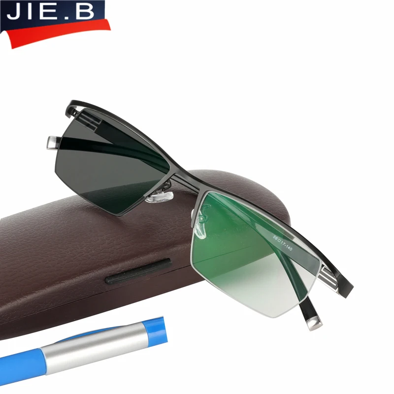 Novo Photochromic Obravnavi Očala Moških Poslovnih Pol Platišča Presbyopia Očala sončna očala razbarvanje z dioptrije očal