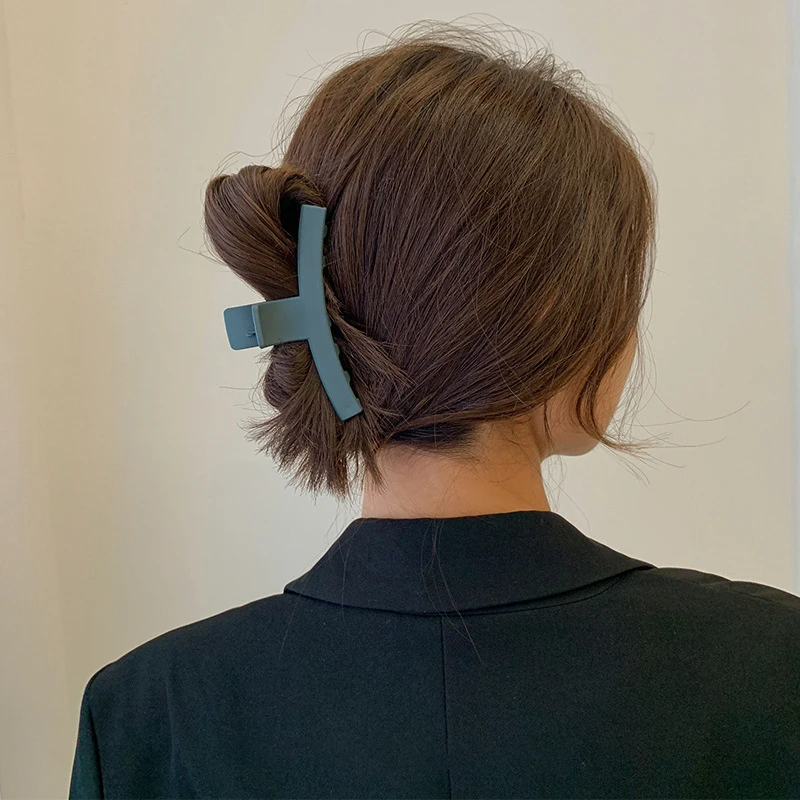 Preprost slog, pribor za lase mat površino ukrivljen posnetek vse-match lase čop posnetek dekle lase posnetek