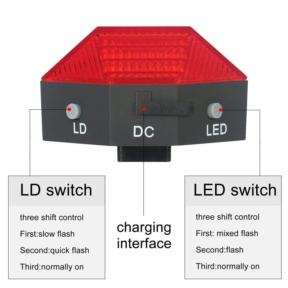 Kolesarske Opreme, USB Polnilne Rep Light 3 Razsvetljavo Načini Izposoja Opozorilne Luči Kolo Cestno Kolo Dodatki