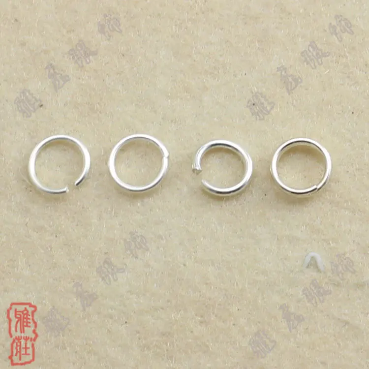 Original s925 sterling srebrni nakit split obroči odprite 0.7 mm debeline skok obroč krog argent diy za obrt pribor 10pcs
