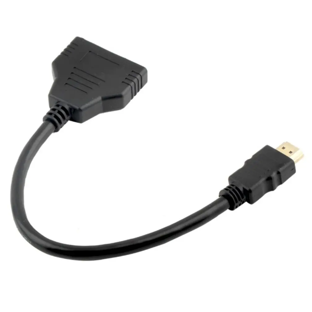 HDMI Kabel Adapter Za 1,4 B Splitter HDMI 1 v 2 Out Priključek za Kabel HDMI Port Hub HDMI, 2-vrata moškimi in Polybag, ki Niso zaščiteni