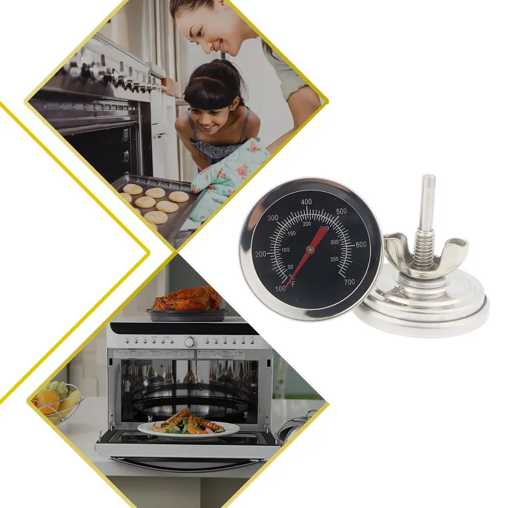 Inox Žar Termometer Trajne Praktično Prenosen In Priročen Bimetal Pečica Termometer